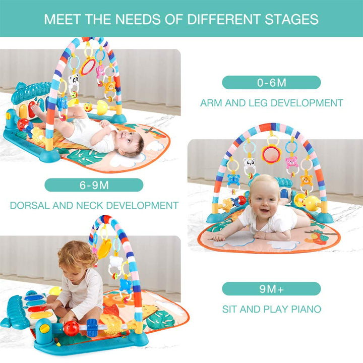 Eners Baby Gym Spielmatte Musikalische Aktivitätsmatte Piano Baby Play Gym Bauchzeit Gepolsterte Mat
