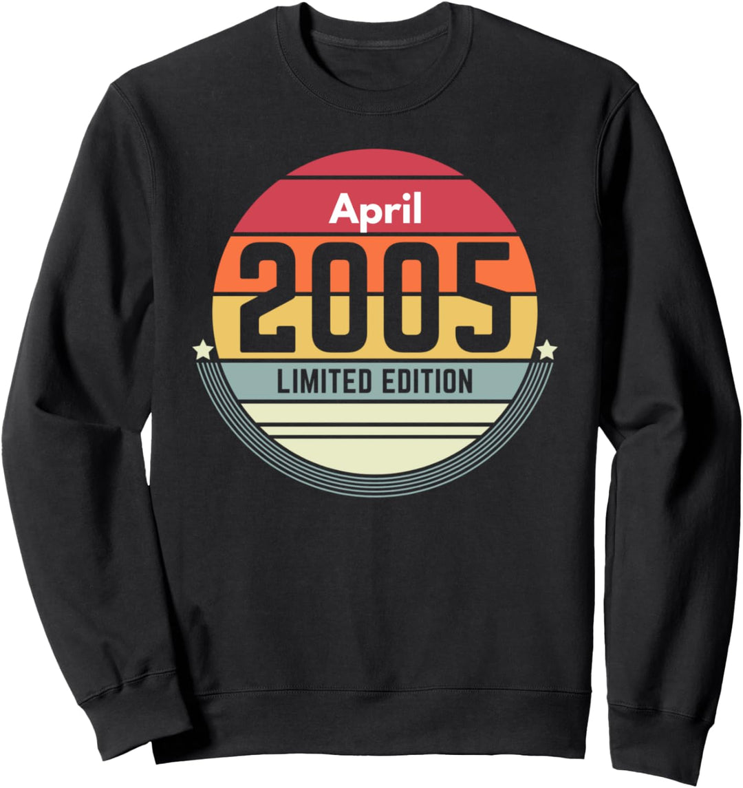 16. Geburtstag April 2005 16 Jahre Geschenk Junge Mädchen Sweatshirt