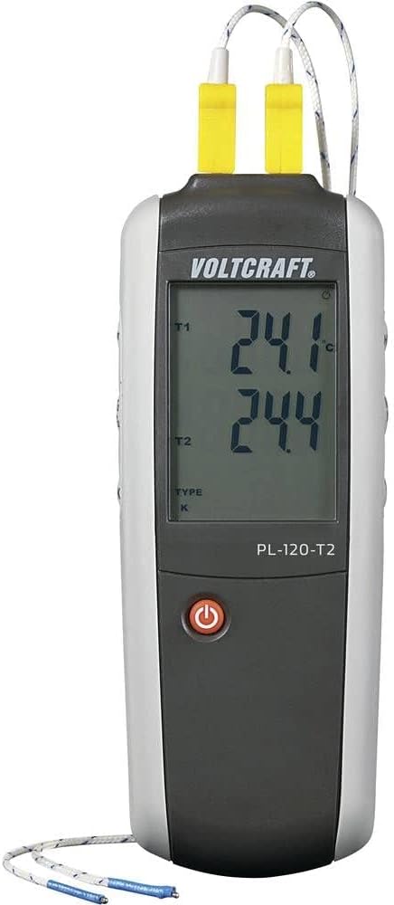 Voltcraft PL-120 T2 Temperatur-Messgerät -200 - +1372 Degree C Fühler-Typ K, J