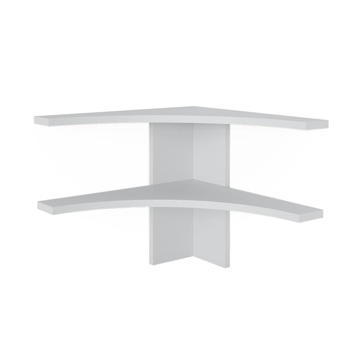Vicco Eckregal Roman, Weiss, 43.5 x 37 cm, geeignet für platzsparende Ecklösungen im Essbereich Weis