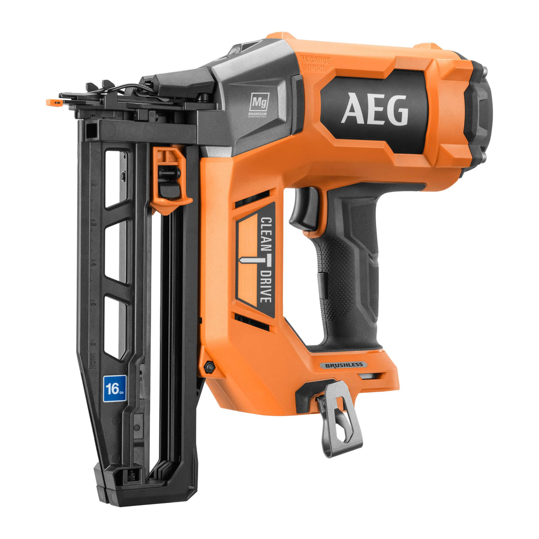 AEG Nagler 18V Brushless 16 GA ohne Akku und Ladegerät B16BN18-0