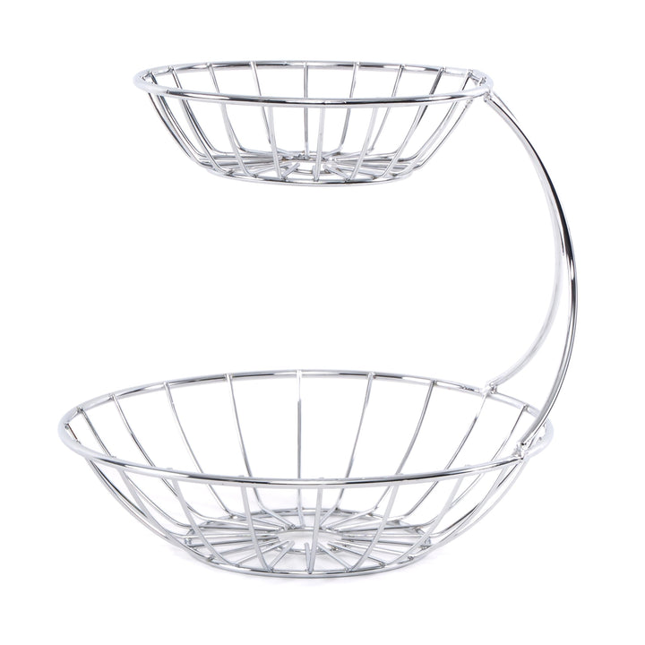 DESIGN DELIGHTS OBST ETAGERE STAGE | 24 cm, Eisen, zweistöckig | Metall Obstständer, Früchteschale,