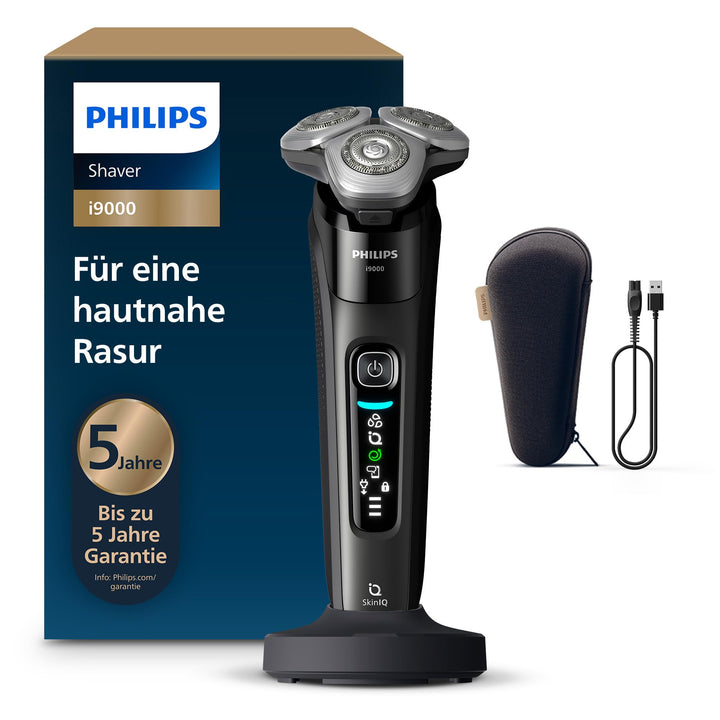 Philips Rasierer i9000, Elektrischer Nass-und Trockenrasierer für Männer mit integriertem Trimmer, s