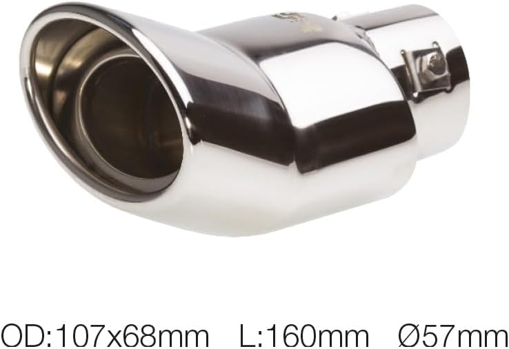 Simoni Racing TRX/38 Exhaust Tip Oval, INOX