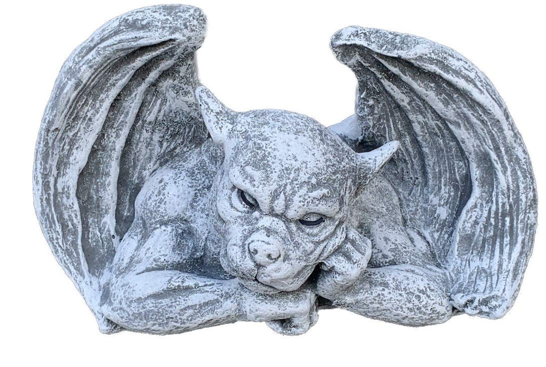 stoneandstyle Steinfigur Gargoyle Denker frostfest wetterfest Steinguss