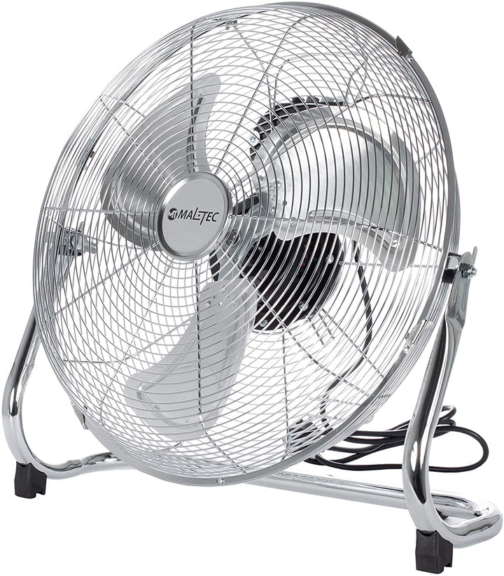 MalTec Standventilator W-OC150WT | leise Boden Ventilator 44cm | 3 Geschwindigkeitsstufen | Tragbar