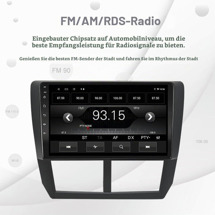 EZoneTronics Android 11 Auto Radio Stereo für Subaru Forester 2008-2012 9 Zoll Carplay Touchscreen G