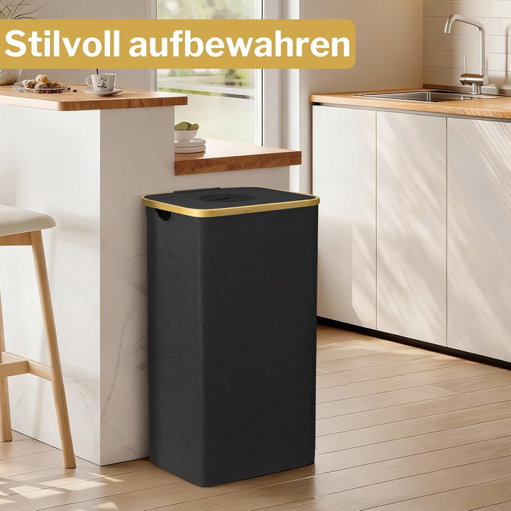 PeranoRidia 100L Pfandflaschen Sammelbehälter [INKL. TRAGETASCHE], Flaschensammler Leergut, PET Flas