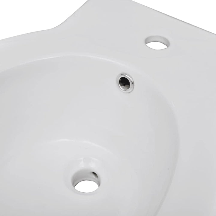 Standbidet Bodenstehend Keramik Weiss Runder Bidetständer Hochwertige Design Stand Bidet für Badezim