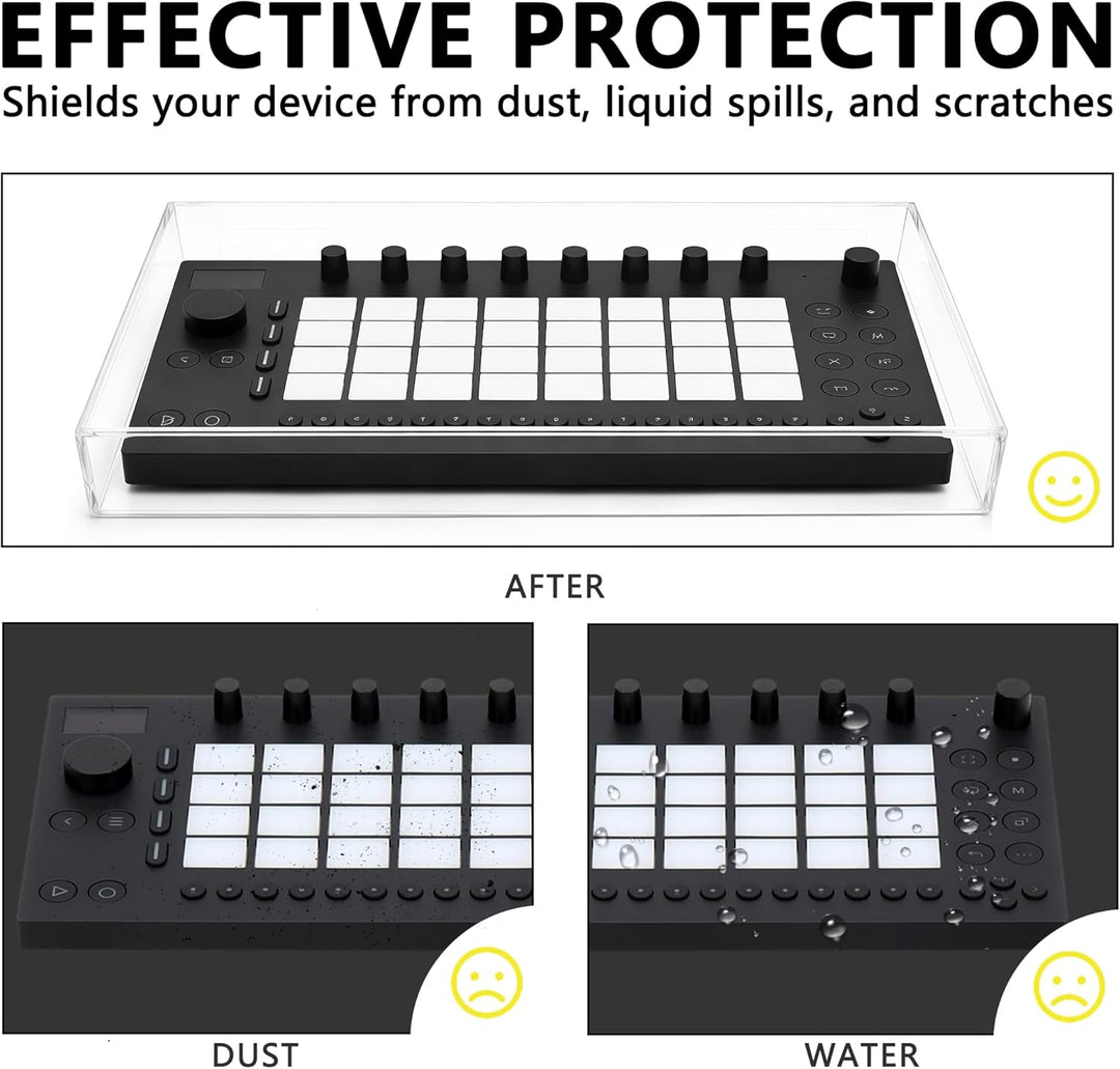 Acrylhülle für MIDI-Keyboard-Controller, kompatibel mit Ableton Move, transparent mit vorgebohrten K