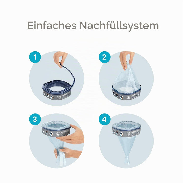 Angelcare Nachfüllkassette für Windeleimer Dress-Up und Classic XL 6er Pack