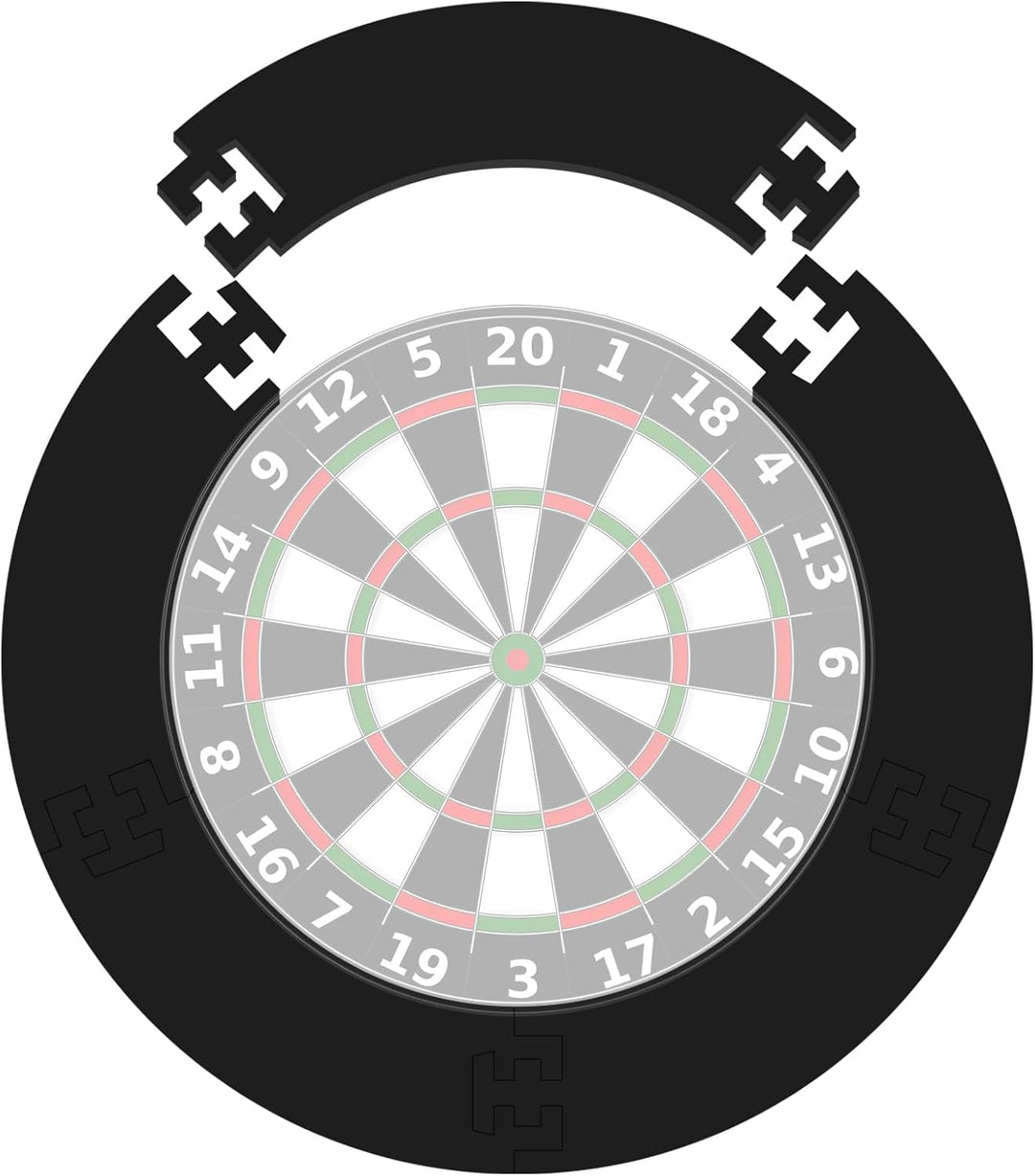 Dartscheibe Schutzring Innerer Kreis 45.5cm Aussenring 72cm,5pcs Eva Dartscheibe Umrandung, Dartboar