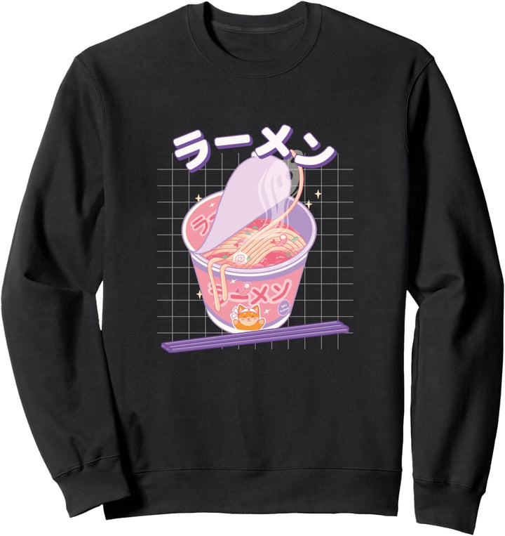 Japanische Instant Ramen Shiba Inu Anime Food Aesthetic Sweatshirt