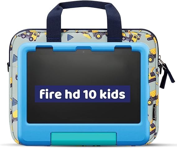 Choco Mocha 12.5 Zoll Kinder Tablet Tasche, Tablet Tasche Hülle für Fire HD 10 8, Fire 10 8 iPad, Ki