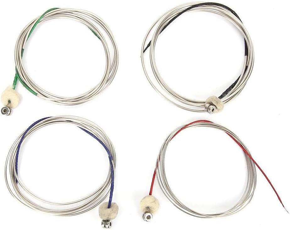 Cello Saiten Komplettsatz Stahlseil Kern Universal Cellosaiten für Professionelle Musikinstrumente D