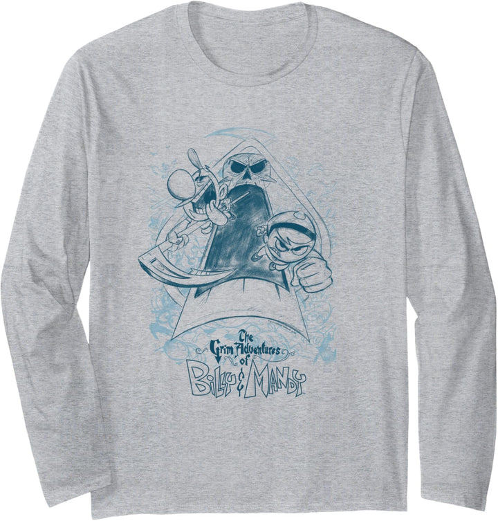 The Grim Adventures of Billy & Mandy Sketched Langarmshirt