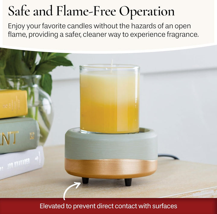 Candle Warmers ETC CWDMID Midas 2in1 Classic Duftwärmer, 16,0 cm x 13,5 cm Gold, Gold