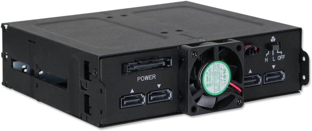 ICY DOCK Backplane IcyDock 4x6,3cm SATAI-III in 1x5,25" HDD/SSD sw, MB607SP-B, Schwarz