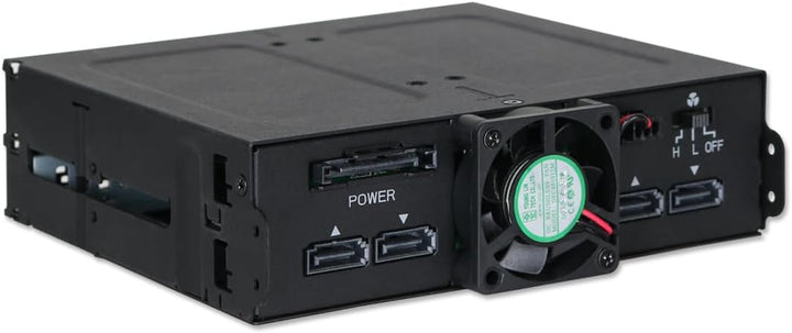 ICY DOCK Backplane IcyDock 4x6,3cm SATAI-III in 1x5,25" HDD/SSD sw, MB607SP-B, Schwarz