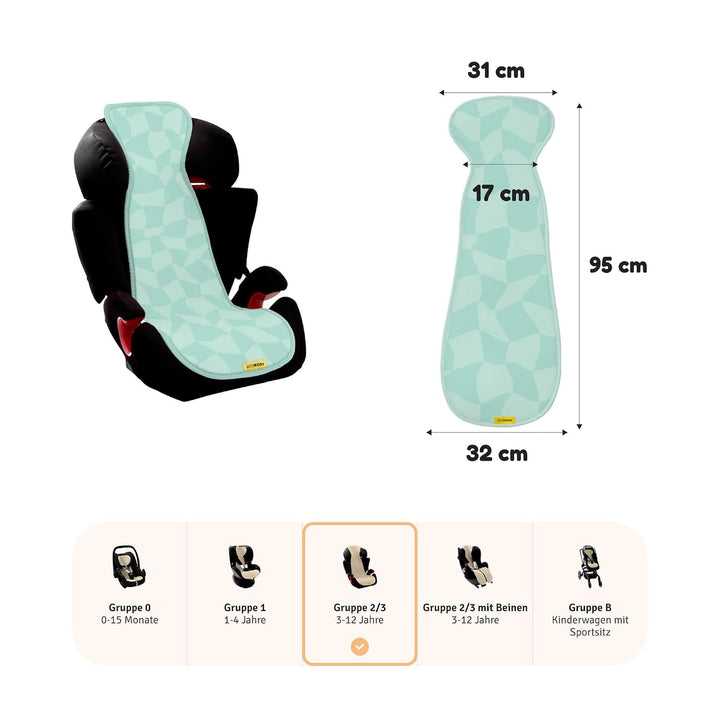 Aeromoov - Baby Sitzauflage Air Layer - Einlage Für Autositz oder Kinderwagen - Gruppe 2/3 - Antisch