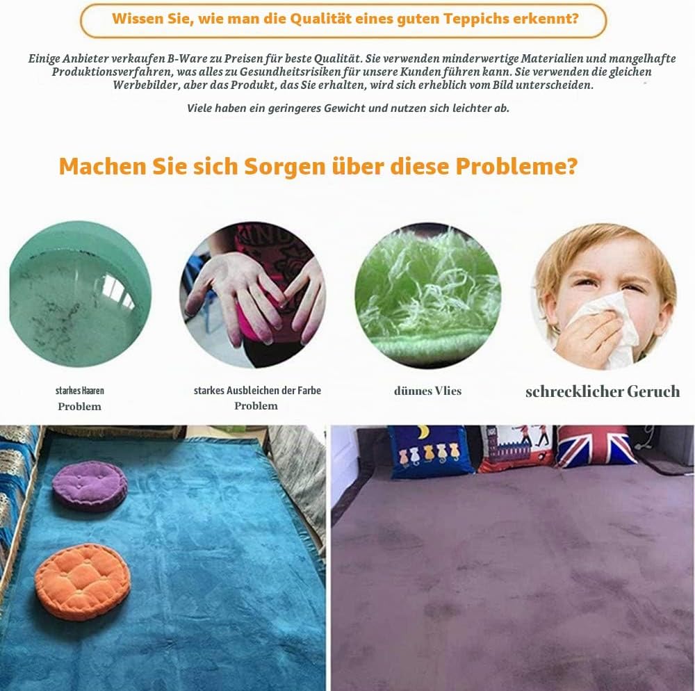 Verdickung Korallen Samt Teppich Kinder Krabbeldecke Weiche Tatami Teppiche Kinder rutschfeste Vergr