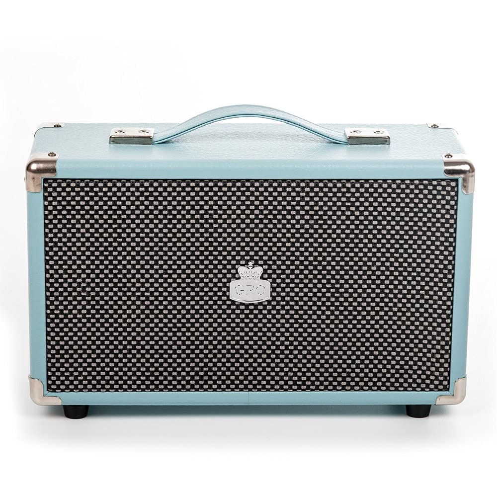 GPO Westwood Retro 25 Watt Lautsprecher mit Subwoofer, Cinch-Eingang, Bluetooth mit Retro-Gitter und