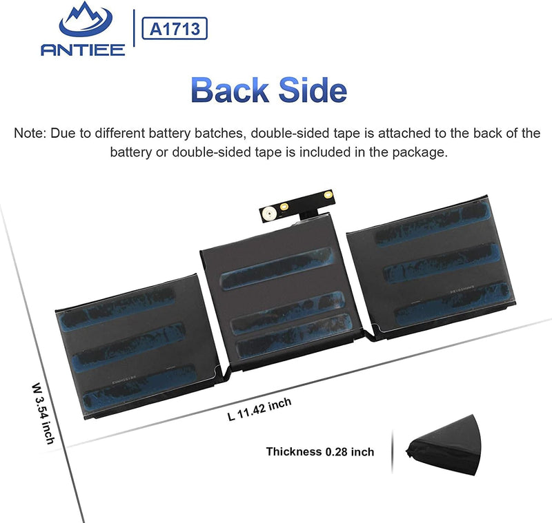 A1708 A1713 Akku für MacBook Pro 13 Zoll A1708(Late 2016 Mid 2017 EMC 2978 3164,A2171 Laptop Akku fü