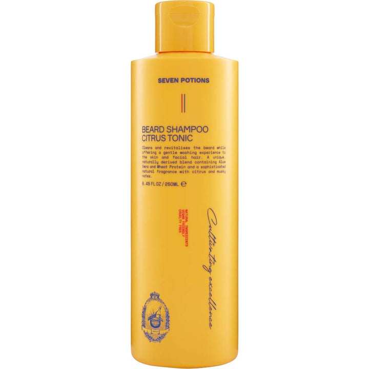 Seven Potions Bart-Shampoo für Männer - Sanfte, reinigende Bartreinigung für einen sauberen Bart ohn