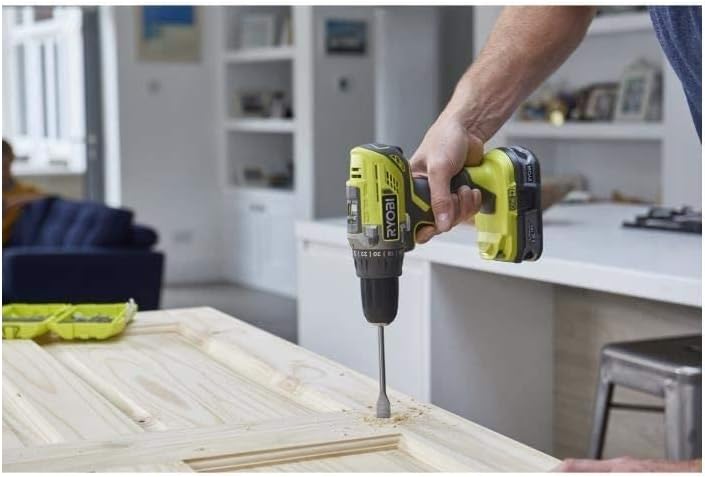 Ryobi Akkuschrauber Set R18DD3-220T 18V One+ Akku Bohrschrauber mit 2 x 2Ah Akkus, Ladegerät und Wer