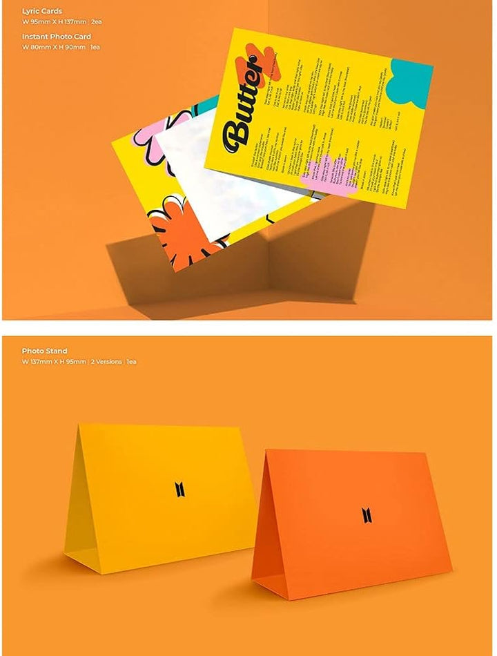 Bangtan Boys BTS BUTTER Album Cream version [with Extra Lenticular Photocard and Sticker] (Pre-Order