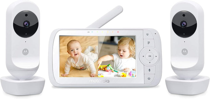Motorola VM35-2 / Ease 35-2 Babyphone mit 2 Kameras 5,0 Zoll Video Baby Monitor Display - Nachtsicht