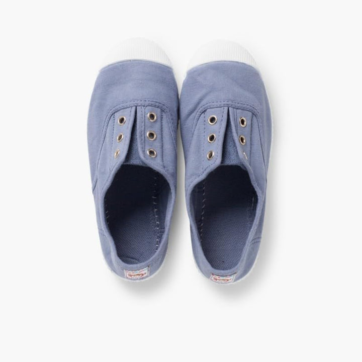 Pisamonas Leinwand-Sneakers ohne Schnürsenkel mit Gummispitze 22 EU Blau, 22 EU Blau