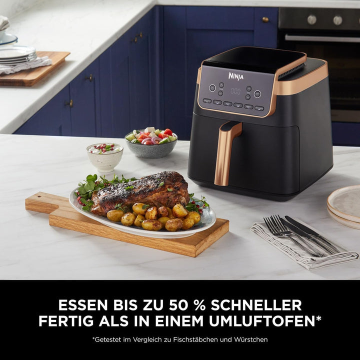 Ninja Heissluftfritteuse MAX PRO, 6,2 L, ölfrei, grosse Schublade, Rösten, Backen, Air Fry, Antihaft