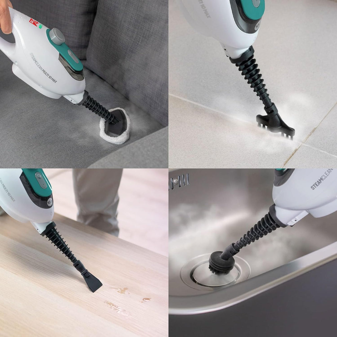 Di4 Steamclean Multi10 Max 10 in 1 Multifunktions-Dampfreiniger, 1500W, entfernt 99,9 Prozent der Vi