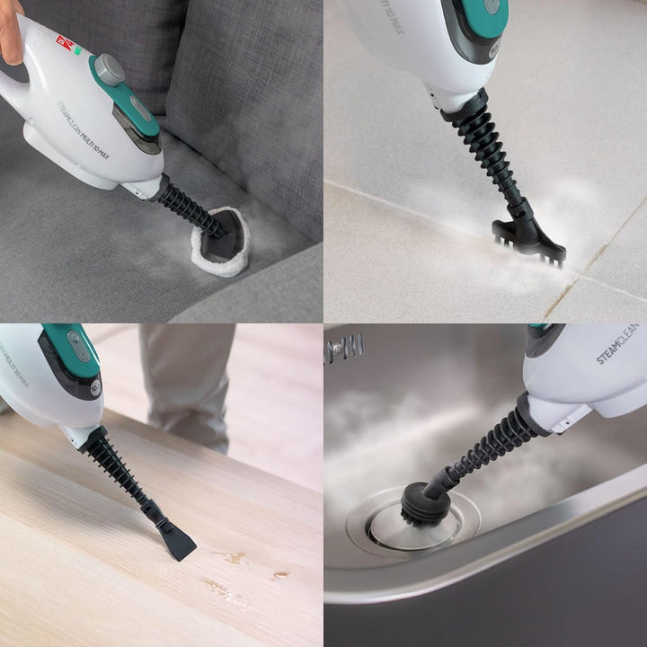 Di4 Steamclean Multi10 Max 10 in 1 Multifunktions-Dampfreiniger, 1500W, entfernt 99,9 Prozent der Vi