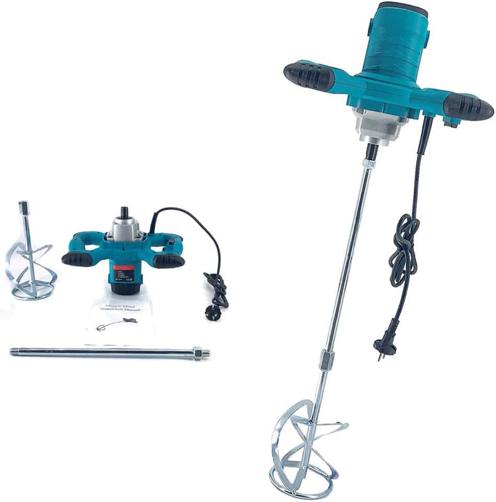TABODD 2100W Rührwerk Mörtelrührer 220V, 800R/min 6 Stufen Handrührgeräte Mischer Rührer Rührgerät M