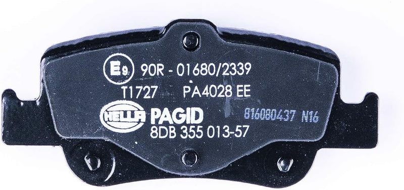 HELLA PAGID 8DB 355 013-571 Bremsbelagsatz - T1727 - Dicke/Stärke: 16mm - Bremssystem: Bosch - mit a