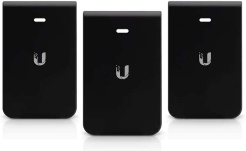 Ubiquiti Networks UniFi In-Wall HD Covers Black, 3-Pack, IW-HD-BK-3 (Black, 3-Pack)