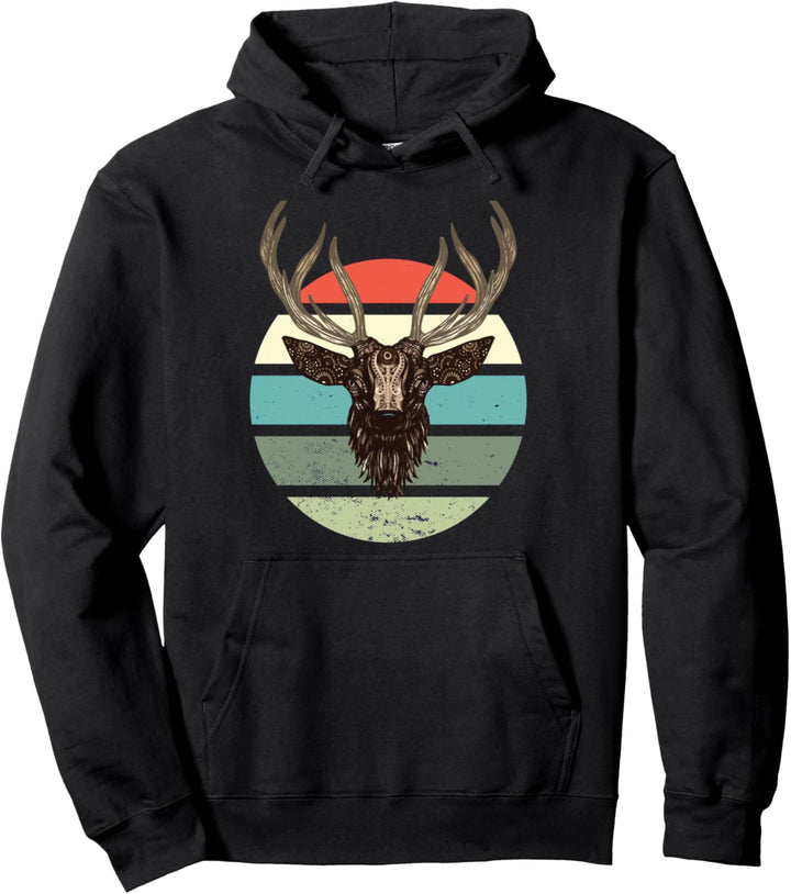 Hirsch-Design Pullover Hoodie