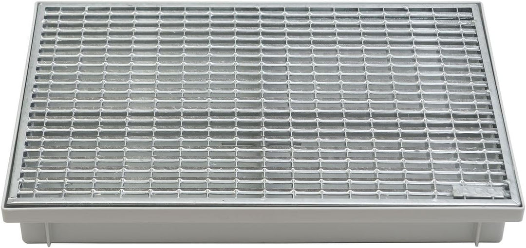 ACO 60x40cm Schuhabstreifer V-Stab Maschenrost mit Bodenwanne Vario Light Abtreter Fussmatte