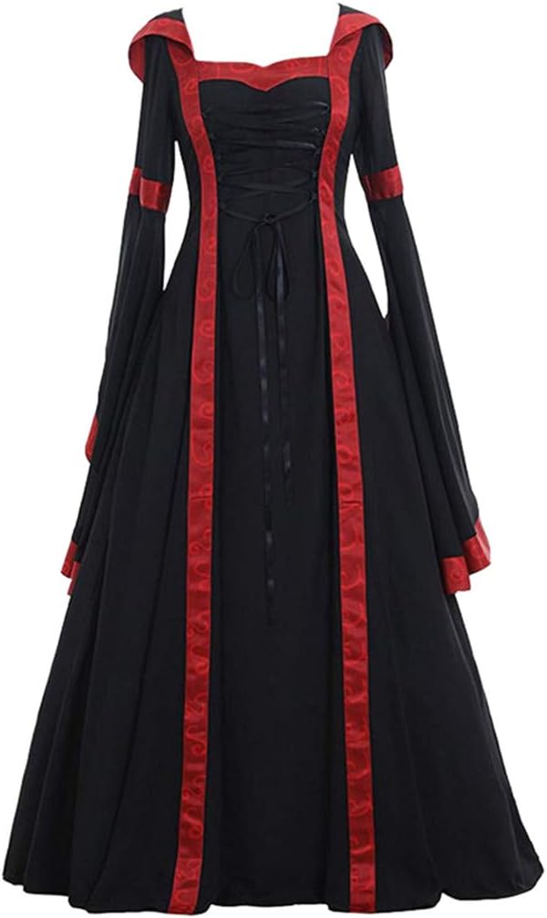 Mittelalter Kleid Damen Kurzarm Halloween Kostüm Renaissance Irisches Kleider Rokoko Prinzessin Klei