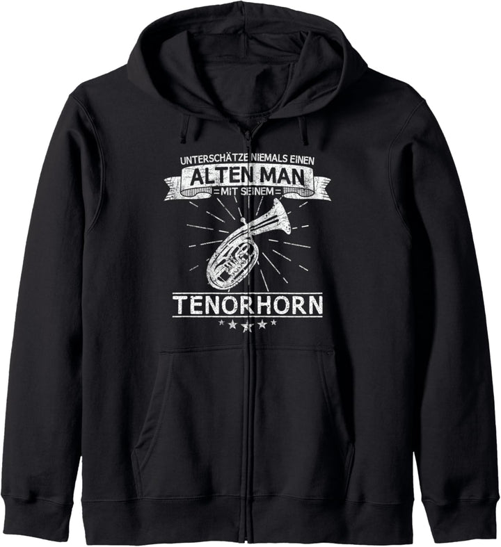 Tenorhorn Blasinstrument Tenor Hornist Spruch Kapuzenjacke