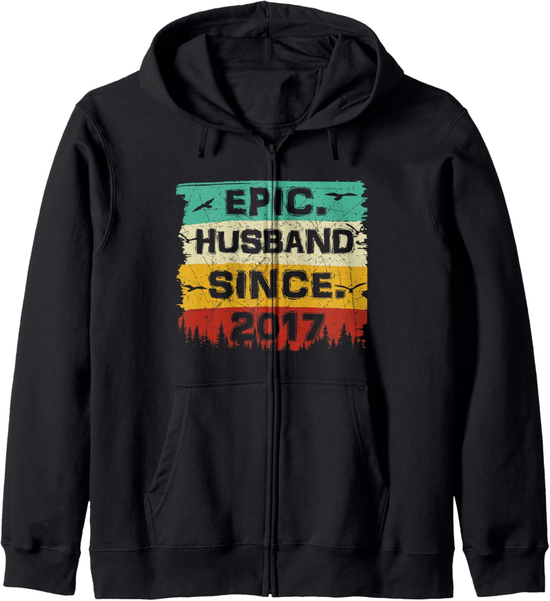 Epic Husband Since 2017 2. Hochzeitstag für Ehemann Ehefrau Kapuzenjacke