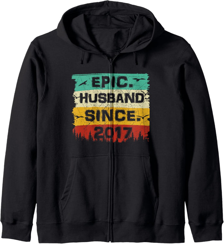 Epic Husband Since 2017 2. Hochzeitstag für Ehemann Ehefrau Kapuzenjacke