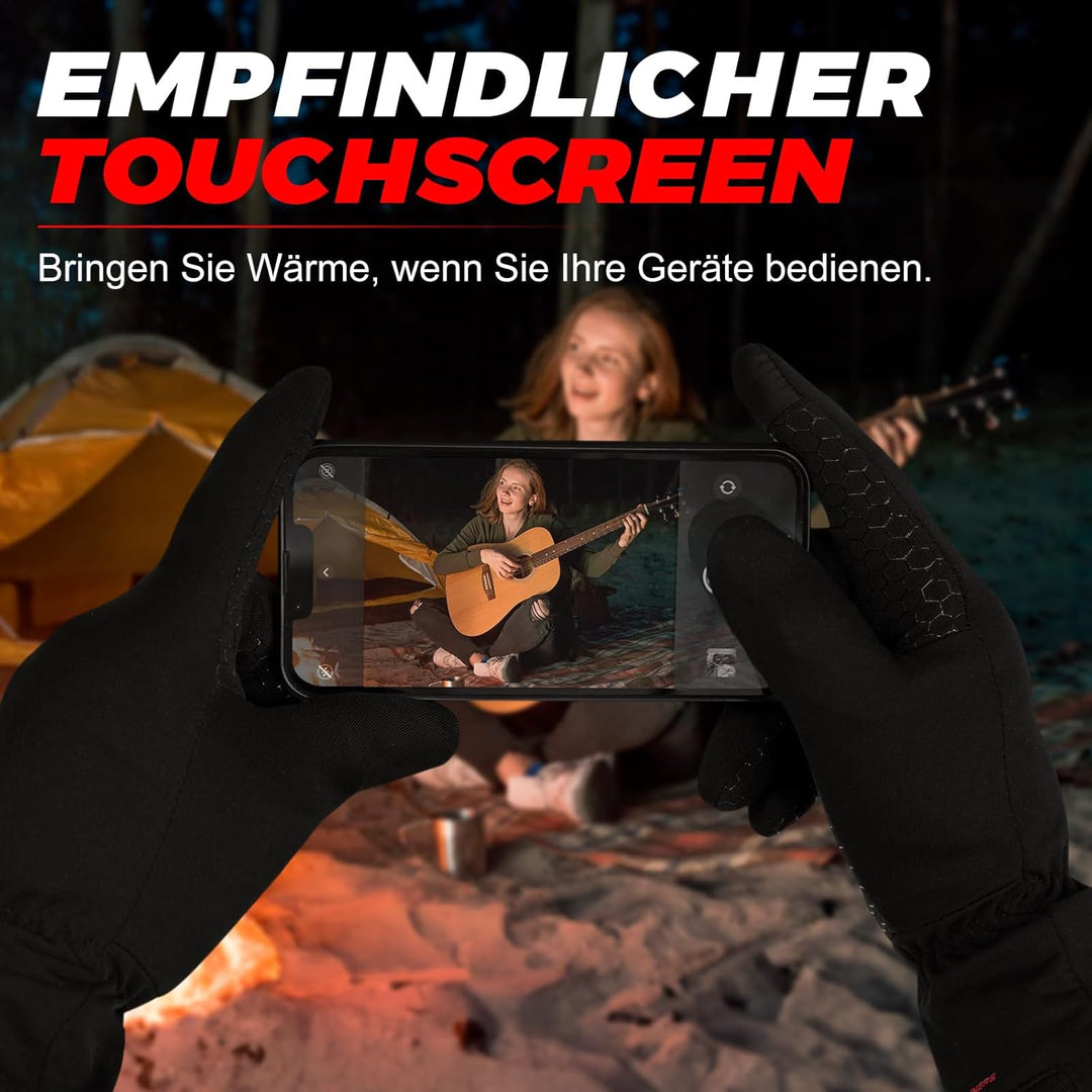 Dr.warm Winter Beheizbare Handschuhe Wiederaufladbar, Beheizte Handschuhe Touchscreen mit 3 Heizstuf
