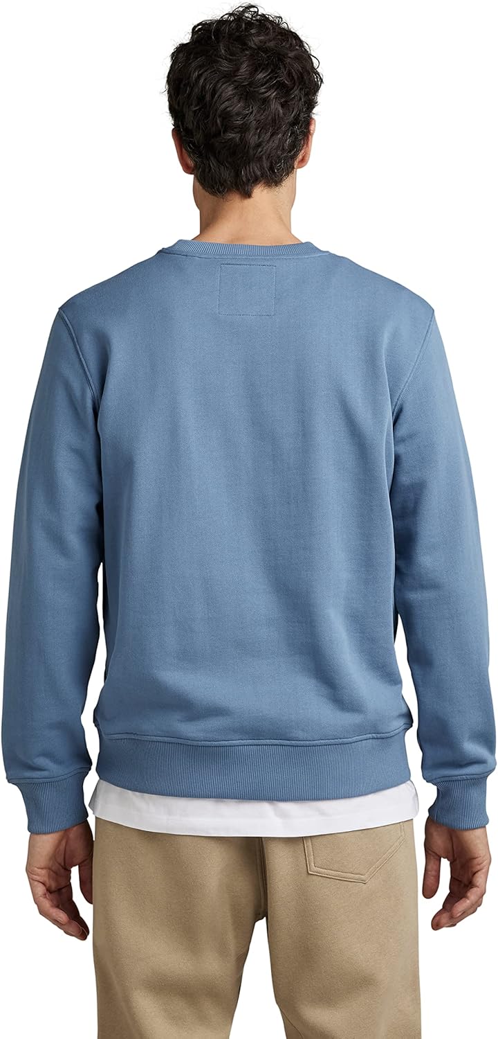 G-STAR RAW Herren Abstract Raw Sweatshirt Sweats XS Blau (Azul D22230-a613-2182), XS Blau (Azul D222