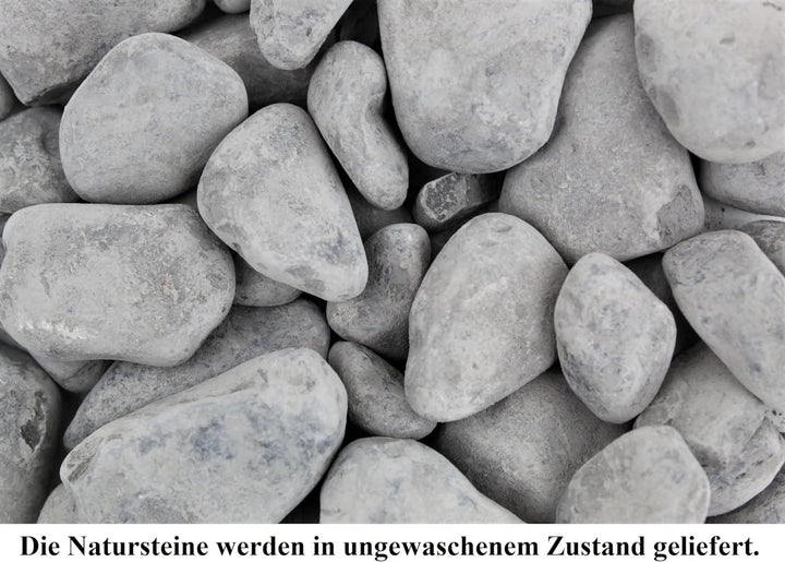 Gartenwelt Riegelsberger Nero Ebano Kies tiefschwarzer Zierkies Gartenkies Anthrazit Dunkelgrau Teic