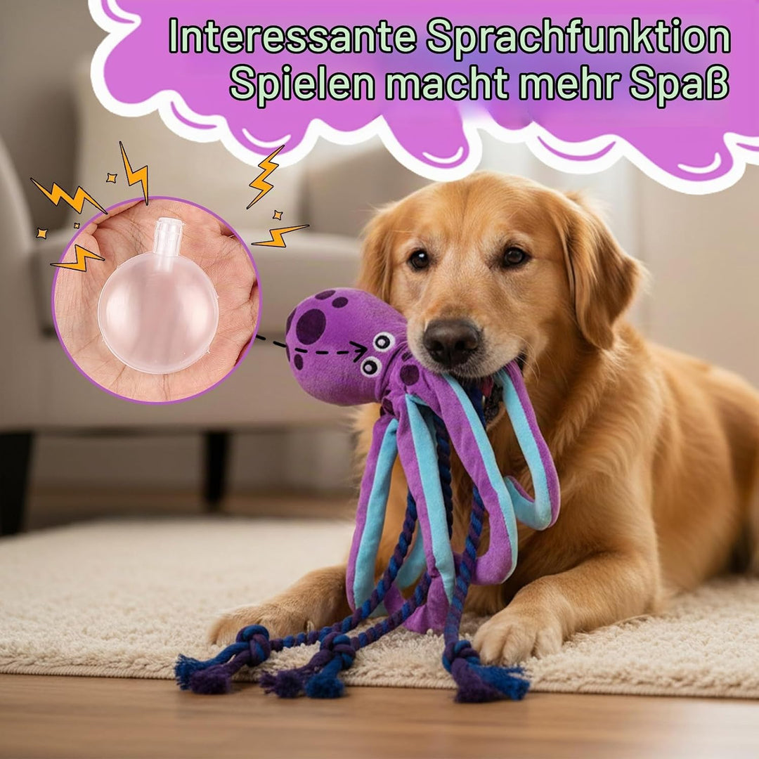 Baumwollseil interaktives Spielzeug kein stopfendes Crinkle-Plüsch-Hundespielzeug Hunde-Quietschspie