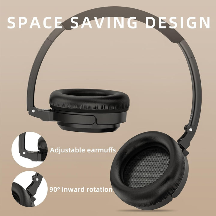 SoundMAGIC P23BT Handy On-Ear Bluetooth Headphones, CVC Noise Cancelling Microphone HiFi Sound Stabl