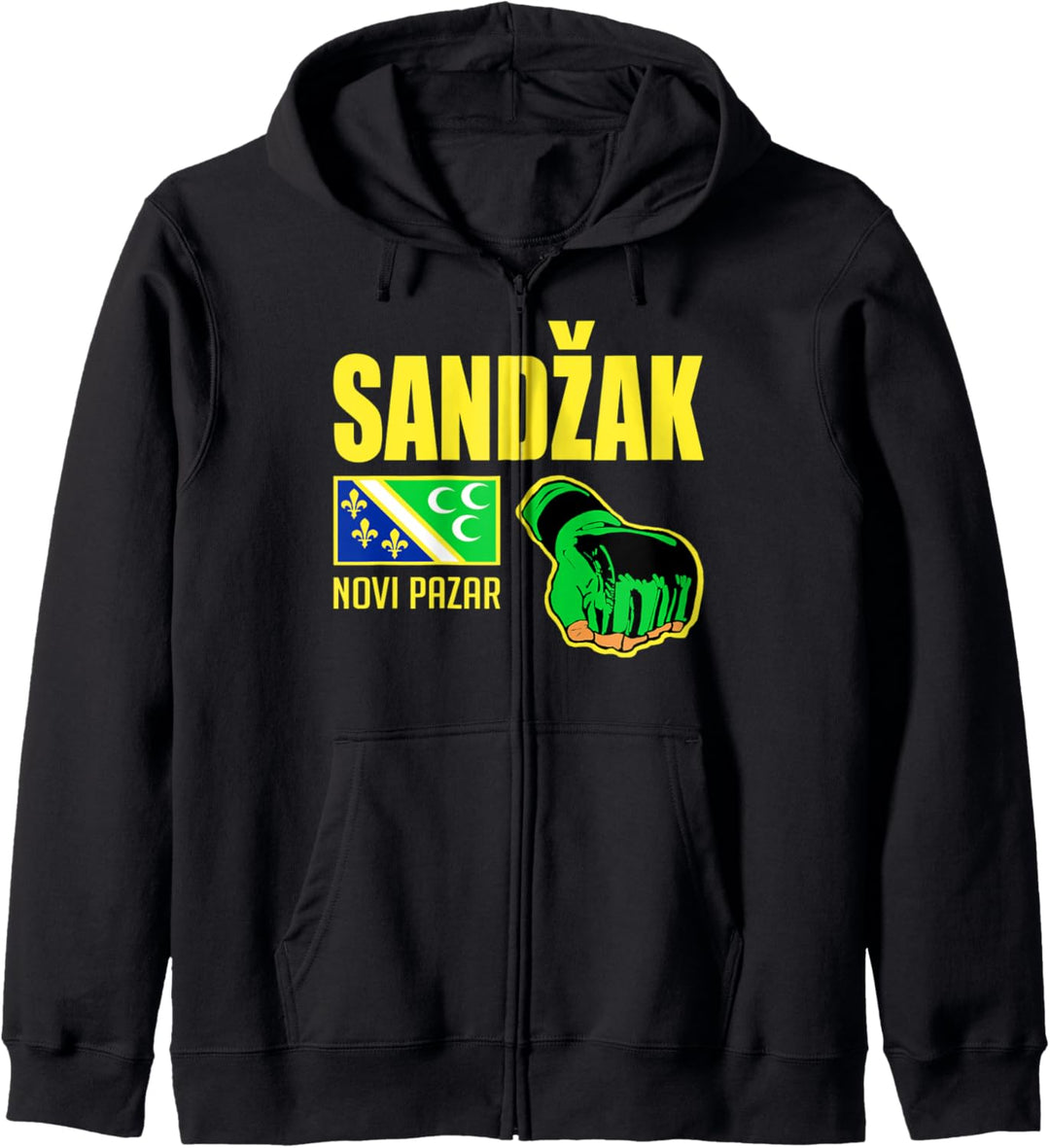 Sandzak Flagge, Novi Pazar Sandzak, Proud Sandzak, Sandzak Kapuzenjacke